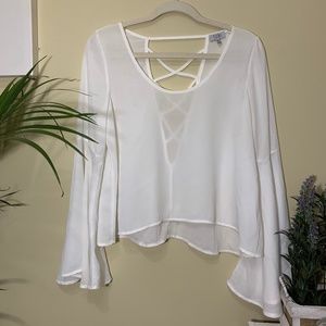 White Bohemian Sheer Blouse